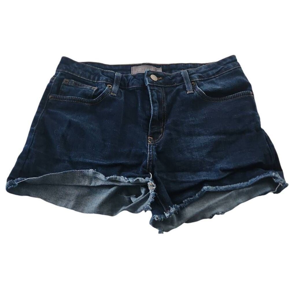 Just USA Women's Size 29 Blue Cut Off Denim Shorts